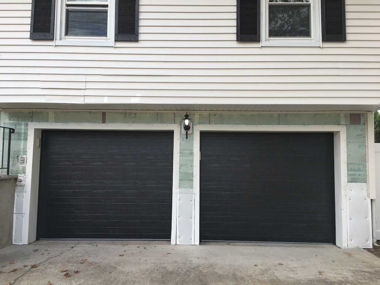 New residential garage door